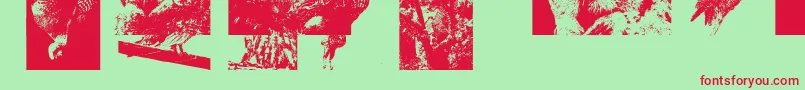 fuente Aparliamentofowls3 – Fuentes Rojas Sobre Fondo Verde