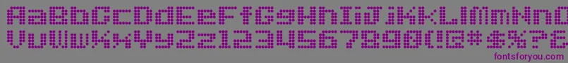 DotFontEng Font – Purple Fonts on Gray Background