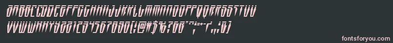 Swordtoothlaserital Font – Pink Fonts on Black Background