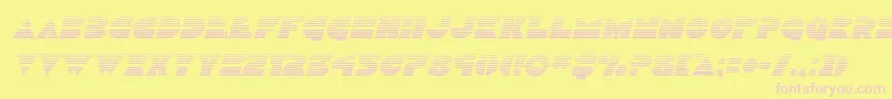 Discoduckgradital Font – Pink Fonts on Yellow Background