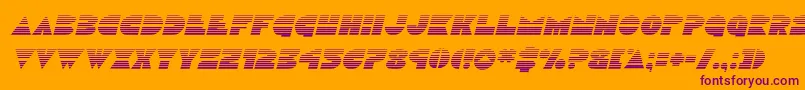 Discoduckgradital Font – Purple Fonts on Orange Background