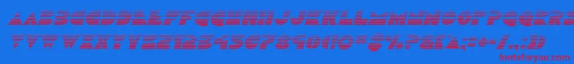 Discoduckgradital Font – Red Fonts on Blue Background