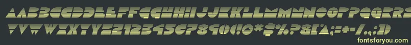 Discoduckgradital Font – Yellow Fonts on Black Background