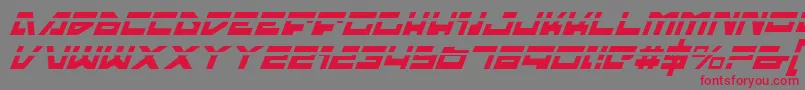 Trajialaseri Font – Red Fonts on Gray Background