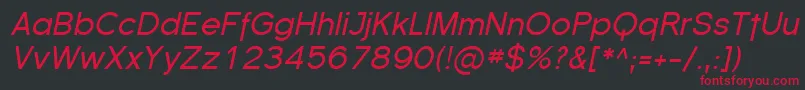 Florsn04 Font – Red Fonts on Black Background