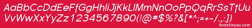 Florsn04 Font – White Fonts on Red Background