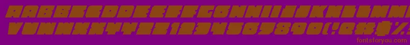 Шрифт Anakefkai – коричневые шрифты на фиолетовом фоне
