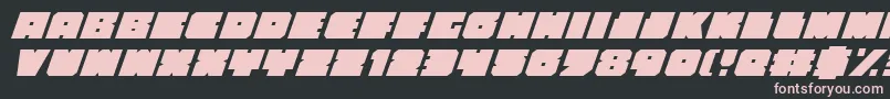 Шрифт Anakefkai – розовые шрифты на чёрном фоне