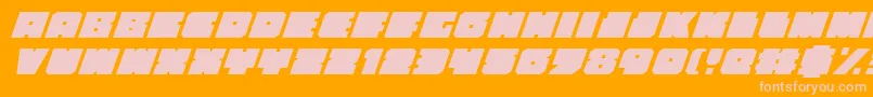 Шрифт Anakefkai – розовые шрифты на оранжевом фоне