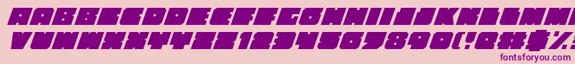 Anakefkai-fontti – violetit fontit vaaleanpunaisella taustalla