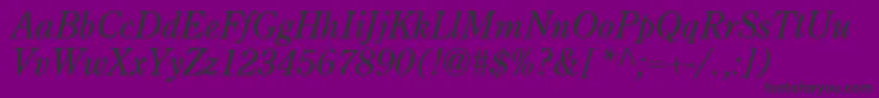 CenturyRetrospectiveSsiItalic Font – Black Fonts on Purple Background