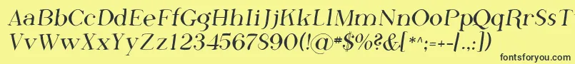 Sfphosphorusfluoride Font – Black Fonts on Yellow Background