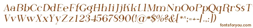 Шрифт Sfphosphorusfluoride – коричневые шрифты на белом фоне