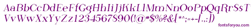 Sfphosphorusfluoride Font – Purple Fonts on White Background