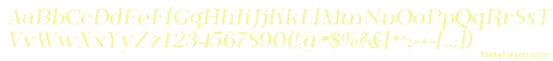 Шрифт Sfphosphorusfluoride – жёлтые шрифты