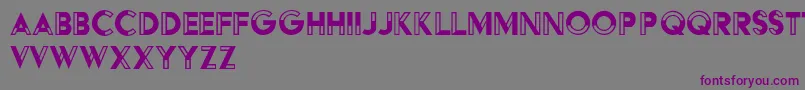 HffBlackSteel-fontti – violetit fontit harmaalla taustalla
