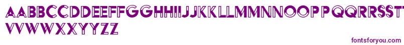 HffBlackSteel Font – Purple Fonts on White Background