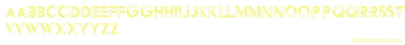 Шрифт HffBlackSteel – жёлтые шрифты