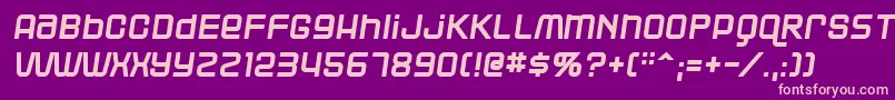 Blacr Font – Pink Fonts on Purple Background