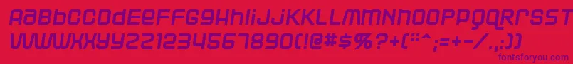 Blacr Font – Purple Fonts on Red Background