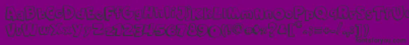 ComicaBd Font – Black Fonts on Purple Background