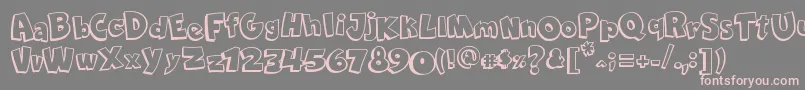 ComicaBd-Schriftart – Rosa Schriften auf grauem Hintergrund