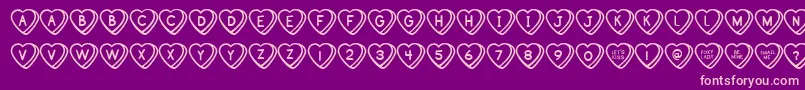 Sweehb Font – Pink Fonts on Purple Background