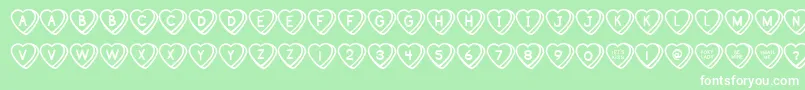 Sweehb Font – White Fonts on Green Background