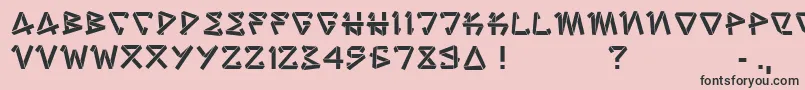 StripJoint Font – Black Fonts on Pink Background
