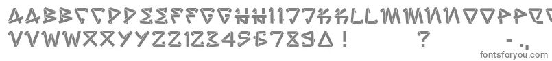 StripJoint-Schriftart – Graue Schriften auf weißem Hintergrund
