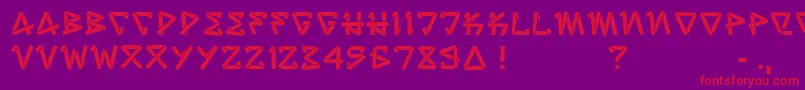 StripJoint Font – Red Fonts on Purple Background