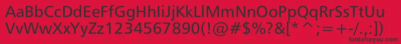 Mayfarling Font – Black Fonts on Red Background