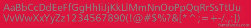 Mayfarling Font – Gray Fonts on Red Background