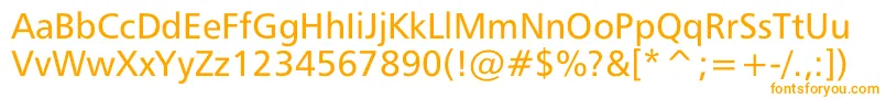 Czcionka Mayfarling – pomarańczowe czcionki
