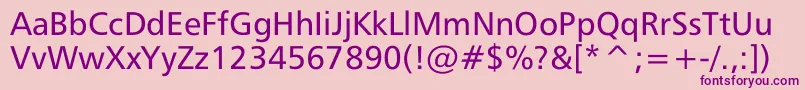 Mayfarling Font – Purple Fonts on Pink Background