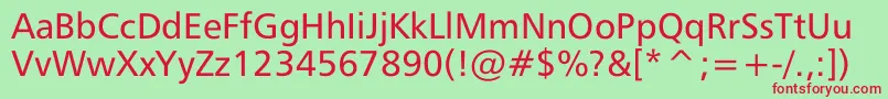 Mayfarling Font – Red Fonts on Green Background