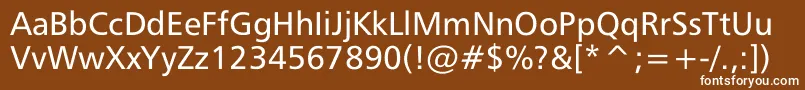 Mayfarling Font – White Fonts on Brown Background