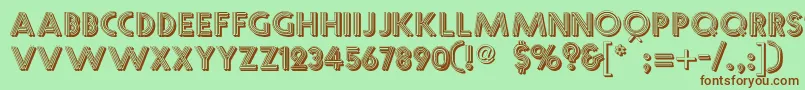 More about Multistrokes Font Multistrokes Font – Brown Fonts on Green Background