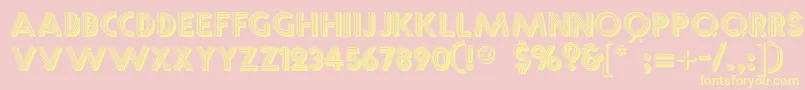 More about Multistrokes Font Multistrokes Font – Yellow Fonts on Pink Background