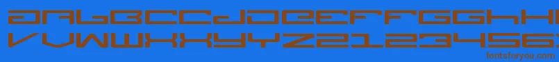 Шрифт LegionExpanded – коричневые шрифты на синем фоне