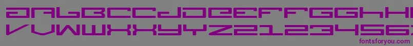Fonte LegionExpanded – fontes roxas em um fundo cinza