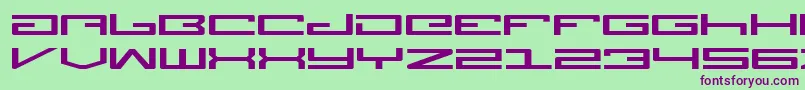 LegionExpanded Font – Purple Fonts on Green Background