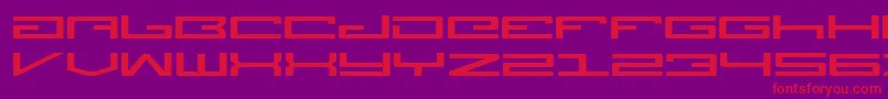 LegionExpanded Font – Red Fonts on Purple Background