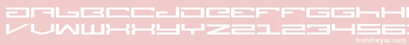 LegionExpanded-Schriftart – Weiße Schriften auf rosa Hintergrund