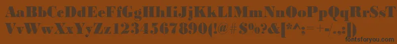 BodonifallingRegular Font – Black Fonts on Brown Background