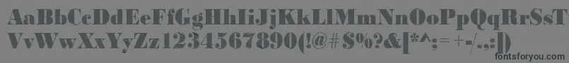 BodonifallingRegular Font – Black Fonts on Gray Background
