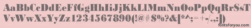 BodonifallingRegular Font – Black Fonts on Pink Background