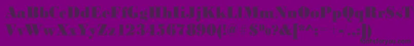 BodonifallingRegular Font – Black Fonts on Purple Background