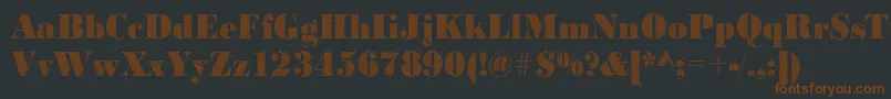 BodonifallingRegular Font – Brown Fonts on Black Background