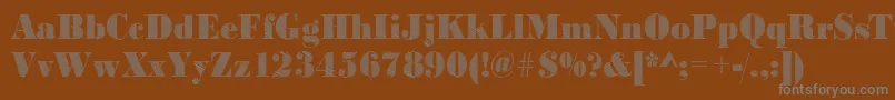 BodonifallingRegular Font – Gray Fonts on Brown Background